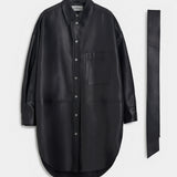 AP 302 Lambskin Leather Shirt
