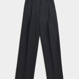AP 304 Viscose Wool Wide Pintuck Pants