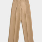 AP 304 Wool Silk Wide Pintuck Pants