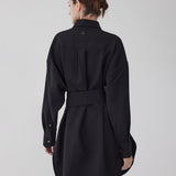 AP 306 Viscose Wool Oversized Shirt Black