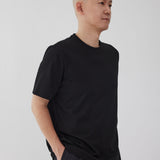 AP 10 시 아일랜드 코튼 숏슬리브 티셔츠 (Black)