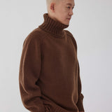 AP 91 벌키 하이넥 스웨터 (Brown)