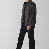 AP 101 스트레이트 셀비지 데님 (Black)