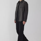 AP 101 스트레이트 셀비지 데님 (Black)